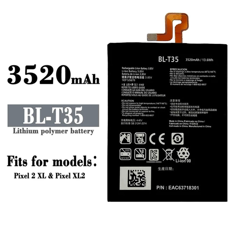 Batterie de remplacement pour Google Pixel 2 XL, BL-T35 Batterie de remplacement pour Google Pixel 2 XL, BL-T35